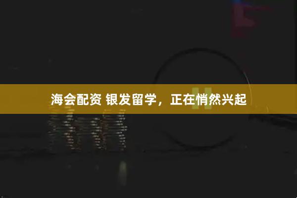 海会配资 银发留学，正在悄然兴起